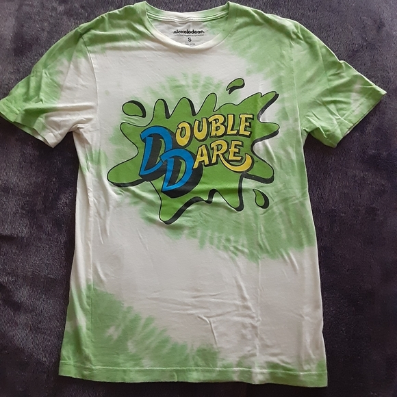 Nickelodeon Tops - Retro 90s double dare tee shirt